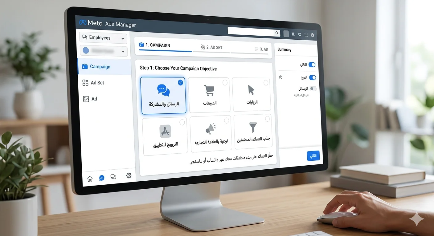 تحديد الهدف من الاعلان الممول